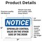 Signmission Sprinkler Control Valve On The Other Side, 7 in W x Rectangle, Vinyl Decal OS-2PACK-NS-D-57-L-18394 - alternate 6